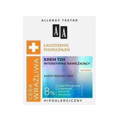 AA Feuchtigkeitsspendende Creme fuer empfindliche Haut 72H Tag 50ml
