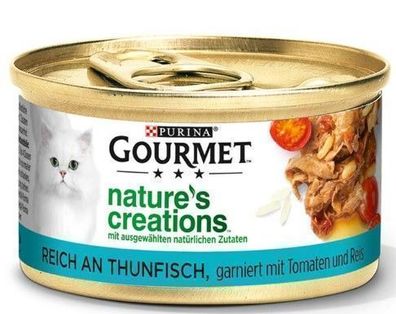 Purina "Naturkreationen" Katzen-Nassfutter Thunfisch, 85g