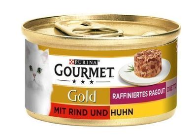 Gourmet Katzenfutter Duetto Rind & Huhn 85g - Purina