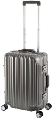 Handgepäck Trolley Rollkoffer Polycarbonat Hartschale Alu-Rahmen TSA-Zahlenschloss