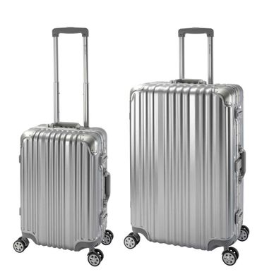 Kofferset 2-teilig Handgepäck & Checkin Trolleys Hartschale Polycarbonat Alu-Rahmen