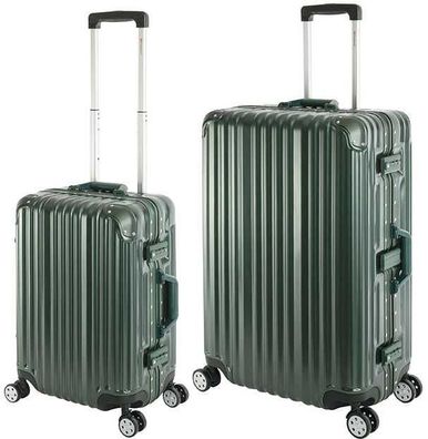 Kofferset 2-teilig Handgepäck & Checkin Trolleys Hartschale Polycarbonat Alu-Rahmen
