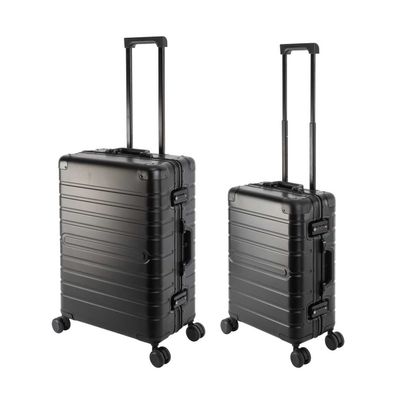 Oslo - 2er Set - Trolleys mit - Rollen - Aluminium Hartschale - Handgepäck - Reisekof