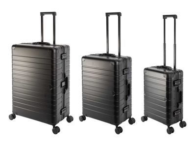 Travelhouse Oslo - 3-teiliges Reisekoffer Set Aluminium Handgepäck und Aufgabegepäck