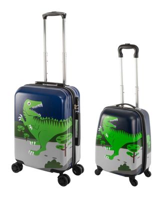 Travelhouse - Happy Children - Dino T-Rex - Kinderkoffer Kindertrolley 27L+ 41L
