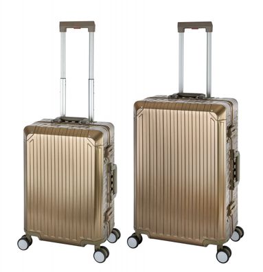 Aluminium Reisekoffer Gepäck-Set, Travelhouse® Tokyo Set S+M