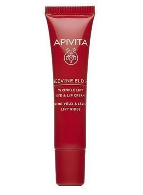 Apivita Beevine Elixir, Intensiv Lifting Creme fuer Lippen- und Augenbereich, 15