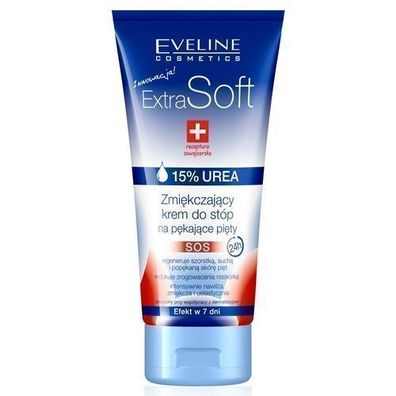 Eveline Fusscreme Extra Soft - Intensive Pflege fuer trockene Haut, 100 ml