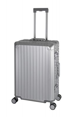 Aluminium Reisekoffer Trolley mit Rollen Hartschale TSA 4 Rollen Travelhouse Tokyo