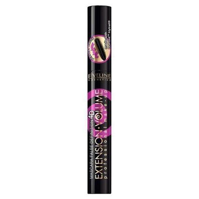 Eveline Cosmetics Volumenmascara 4D, Verdichtend & Trennend, Schwarz, 10 ml