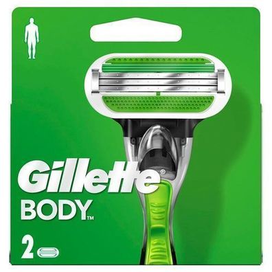 Gillette Body Rasierklingen-Ersatzpackung, 2er Set