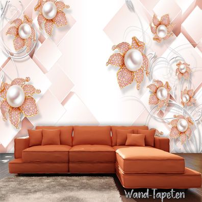Vlies Fototapete Wandtapete Wandbilder 3D Moderne Tapete Blume 1753