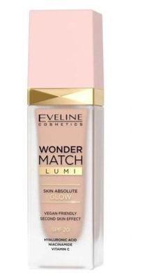 Eveline Cosmetics Wonder Match Lumi Foundation 15 Natuerlich Neutral - 30 ml