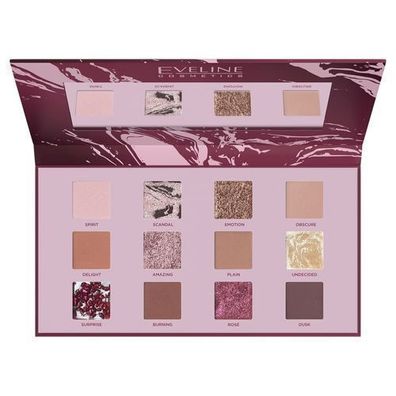 Eveline Cosmetics Nude-Lidschattenpalette mit 12 Farben, 9,6g