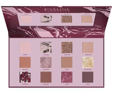 Eveline Lidschattenpalette Nudetoene 9,6g, Professionelles Augen-Make-up