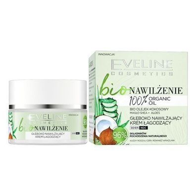 Eveline Cosmetics Hydro-Tiefenpflege Beruhigende Feuchtigkeitscreme, 50 ml