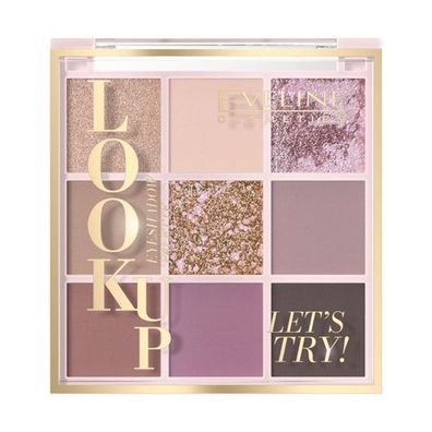 Eveline Cosmetics Lidschattenpalette Let's Try, 9 Farben, 10,8 g