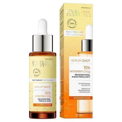 Eveline Cosmetics Gesichts-Therapie Professionelles Vitamin C+Cg Serum, 15% Form