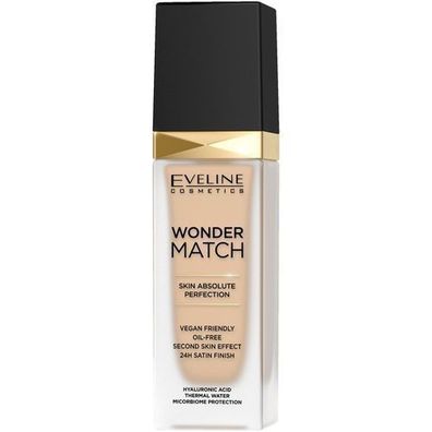 Eveline Cosmetics Wonder Match Foundation, Anpassendes Make-up, Farbton 10 Light