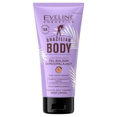 Eveline Brazilian Koerper Braeunungsgel-Lotion mit straffendem Effekt, 150 ml