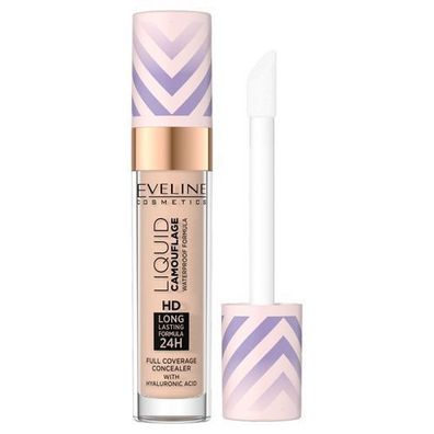 Eveline Cosmetics Wasserfester Fluessig-Concealer mit Hyaluronsaeure, Farbton 2.5