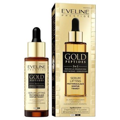 Eveline Cosmetics Gold Peptides Gesichtsserum - Anti-Aging Lifting, 30 ml
