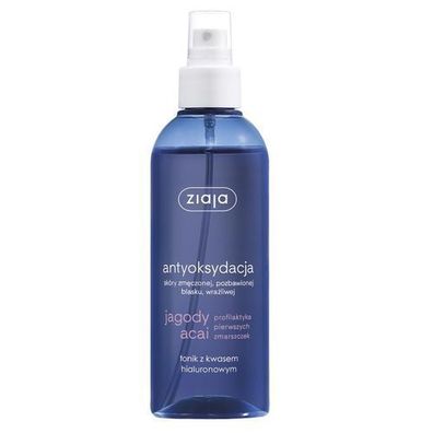 Ziaja Acai-Beeren Spray-Toner mit Hyaluronsaeure, 200 ml
