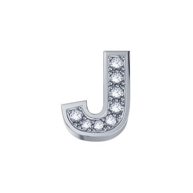 FRAU ORO - DCHF3319J - Buchstabenelement in Weißgold und Diamanten