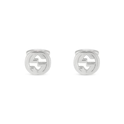 Gucci - YBe499010001 - ineinandergreifende G -Cuffllinks mit Motiv in Sterlingsilber