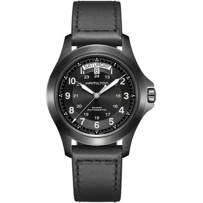 Hamilton - H64465733 - Khaki Field King Automatische Gebühr | 40 mm | H64465733