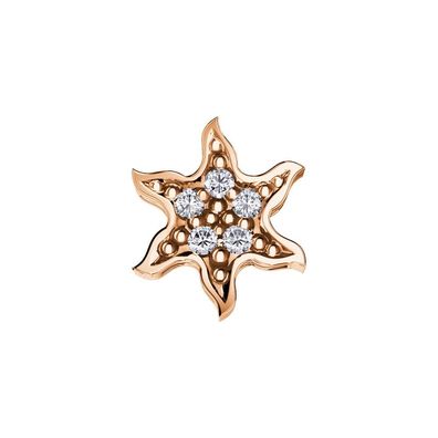 FRAU ORO - DCHF6571 - Einzelelement -Sohle Rosa Gold und Diamanten