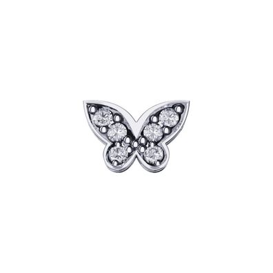 FRAU ORO - DCHF6531 - Galatea -Schmetterling in Weißgold und Diamanten