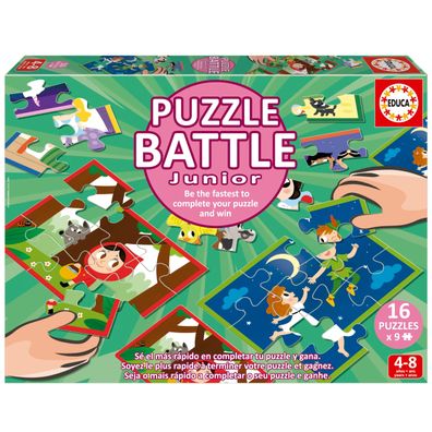 16er Kinder-Puzzle-Set mit Würfeln & Sanduhr – Kreativer Spielspaß ab 4 Jahren Defaul