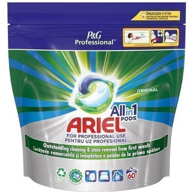 Ariel Professional All-in-1 Waschmittel-Pods Original, 60 Stueck