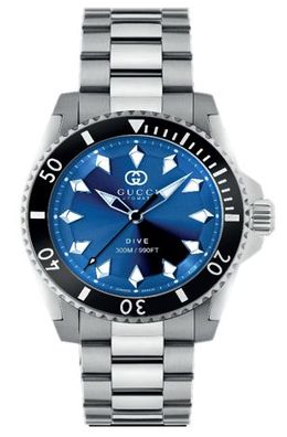 Gucci - Ya136362 - Gucci -Tauchgang 40 mm Edelstahlgehäuse mit schwarzer Keramikblend