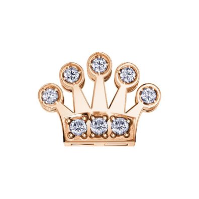 FRAU ORO - DCHF65559 - Einzelelement Roségoldkrone und Diamanten