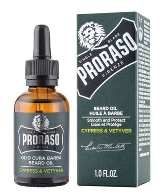 Proraso Bartoel Cypress & Vetyver 30ml - Premium Pflege fuer Ihren Bart