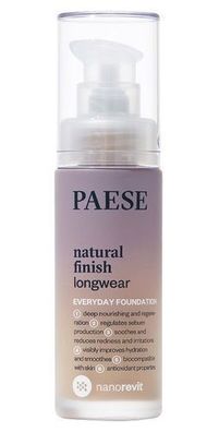 Nanorevit Natur Finish Foundation Porzellan 02, 30 ml - Hautperfektionierer fuer
