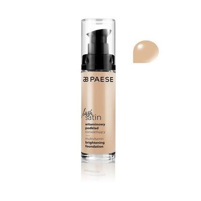 Paese Lush Satin Vitaminaufhellende Foundation 32 Natuerlich, 30 ml
