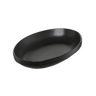 Servierplatte Salsa 14 x 9,5 cm schwarz oval Ambition