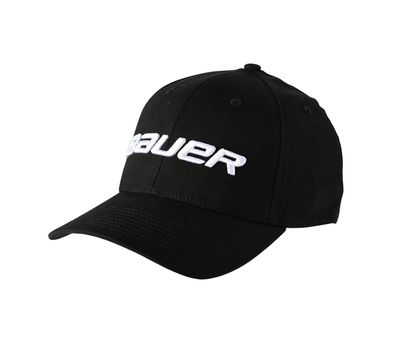 Cap Bauer Core Fitted Senior - Farbe: schwarz Größe: M/L