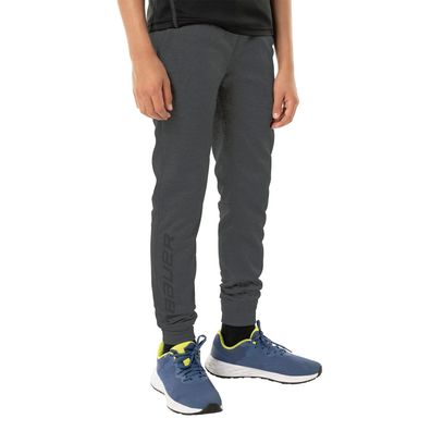 Fleece Hose Bauer Team Jogger Junior - Farbe: schwarz Größe: XXS