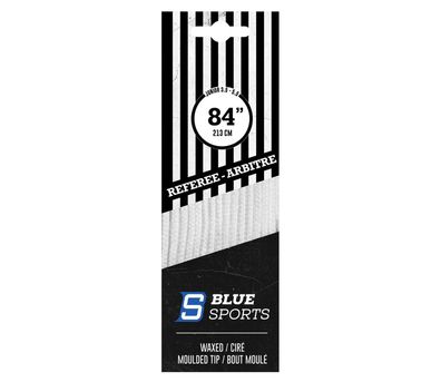 Schnürsenkel Blue Sports Gewachst Schiedsrichter - Farbe: weiss Größe: