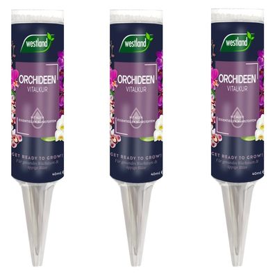 3 x WESTLAND® Orchideen Vitalkur, 40 ml