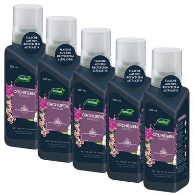 5 x WESTLAND® Orchideendünger, 200 ml