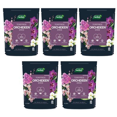 5 x WESTLAND® Orchideenerde, 4 Liter