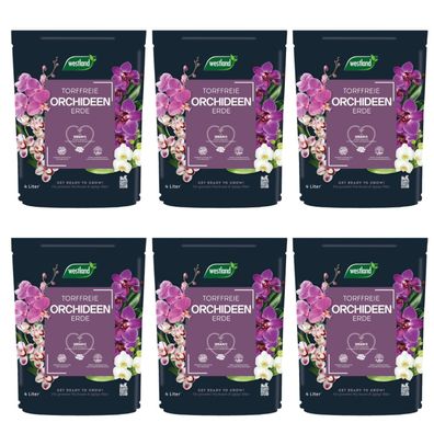 6 x WESTLAND® Orchideenerde, 4 Liter