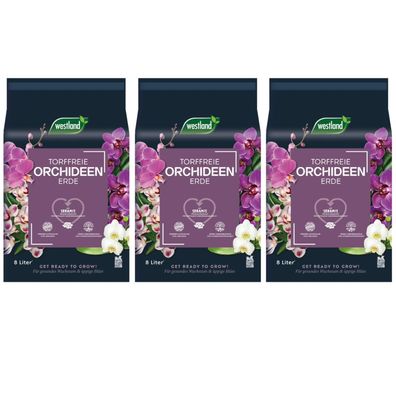 3 x WESTLAND® Orchideenerde, 8 Liter