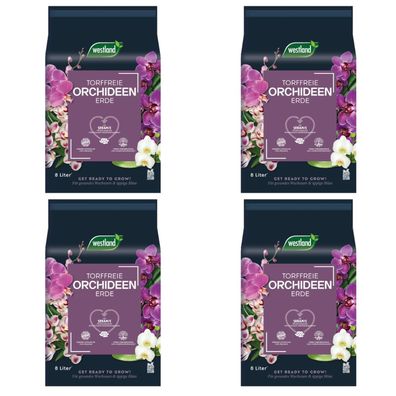 4 x WESTLAND® Orchideenerde, 8 Liter