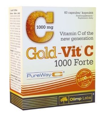 Olimp Gold-Vit C 1000 Forte - 60 Kapseln zur Unterstuetzung des Immunsystems